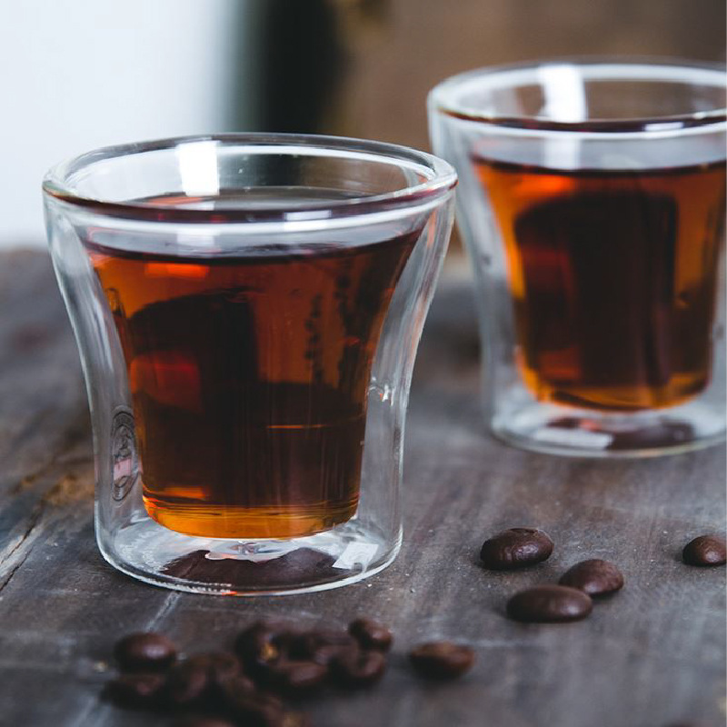100/200/250ml Double Wall Glas - Wine Beer Coffee Drink ulasan dan harga