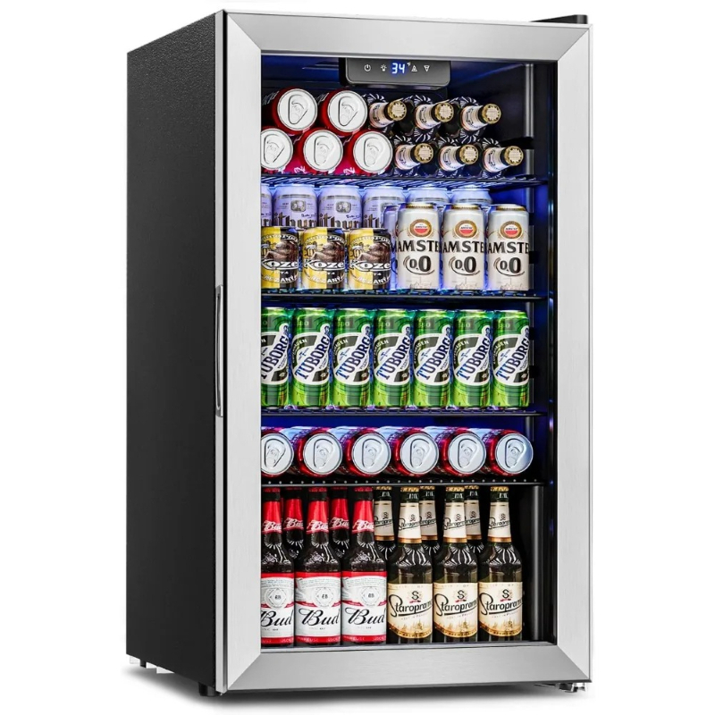 Beverage Refrigerator Cooler - - Wine Beer Fridge Small ulasan dan harga