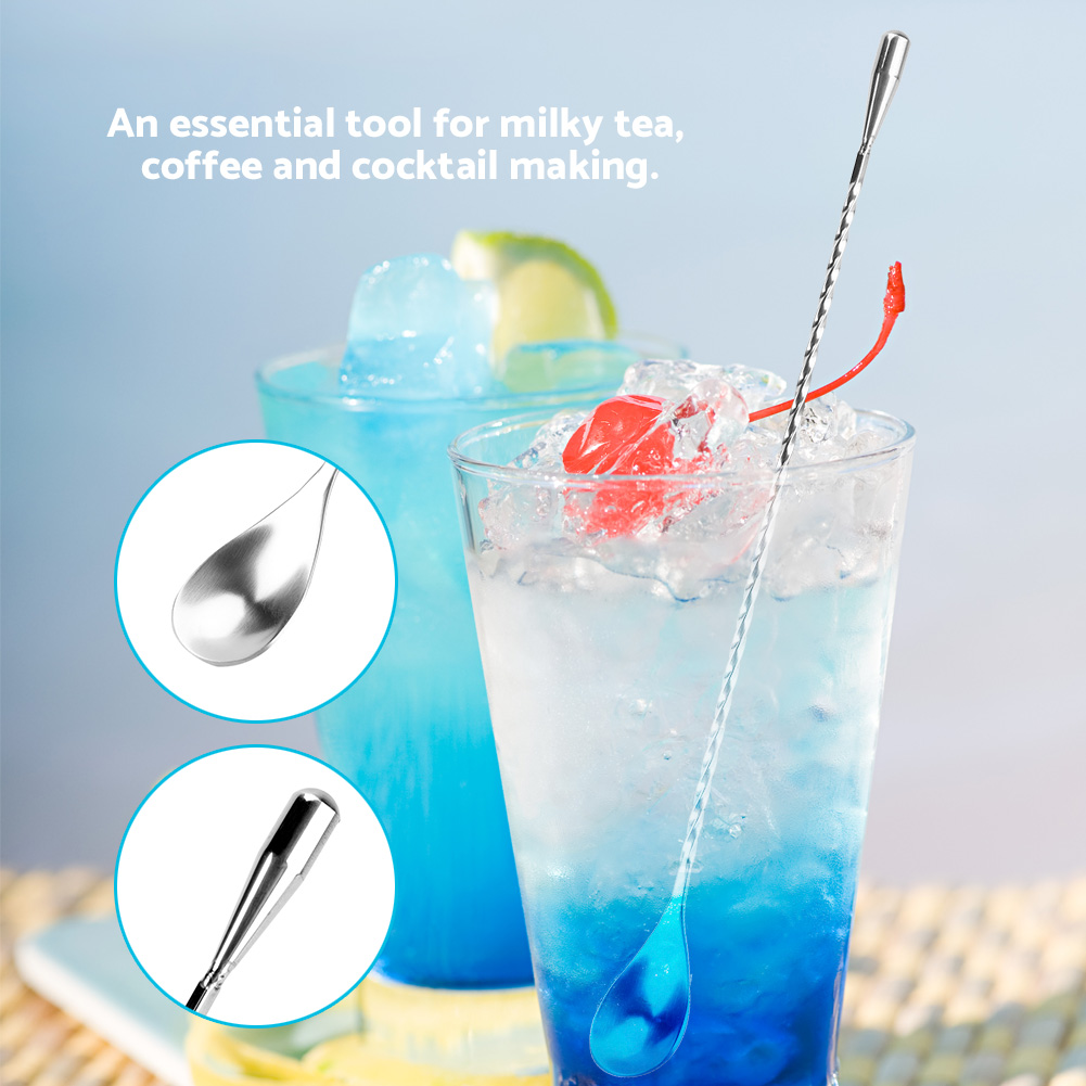 Long Stirring Spoon Stainless  - Bar Spoon Twisted ulasan dan harga