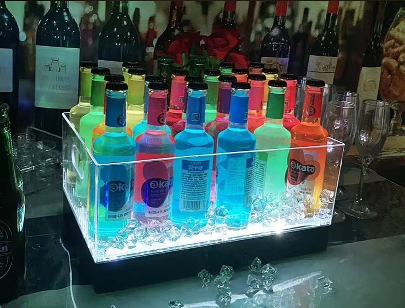 Square Luminous Ice Bucket Bar - Wine Beer Champagne ulasan dan harga