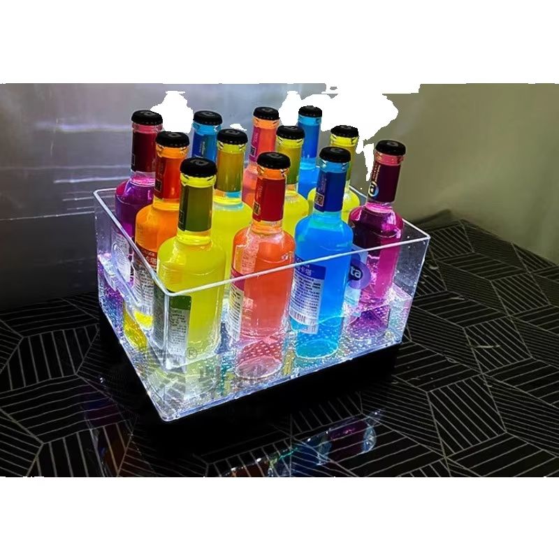 Square Luminous Ice Bucket Bar - Wine Beer Champagne ulasan dan harga