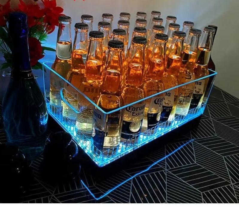 Square Luminous Ice Bucket Bar - Wine Beer Champagne ulasan dan harga