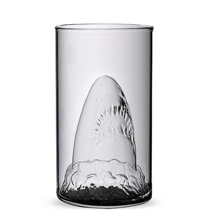 300ml Shark Drinking Double Gl - Wine Beer Coffee Drink ulasan dan harga