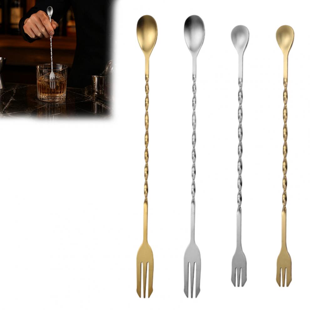 Stainless Steel Cocktail Stirr - Bar Spoon Twisted ulasan dan harga
