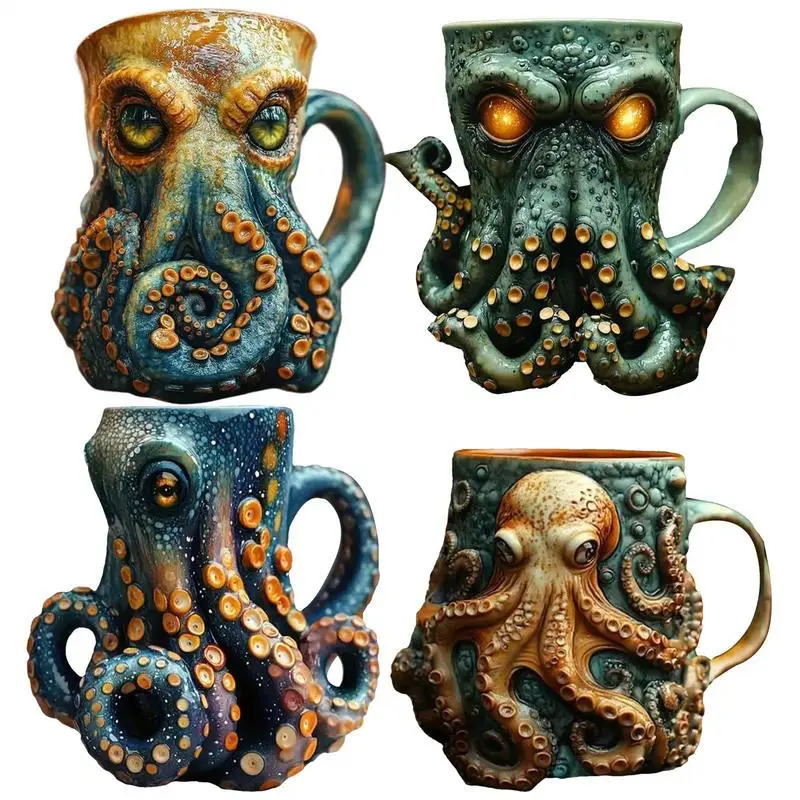 Octopus Beer Coffee Mugs Model - Wine Beer Coffee Drink ulasan dan harga