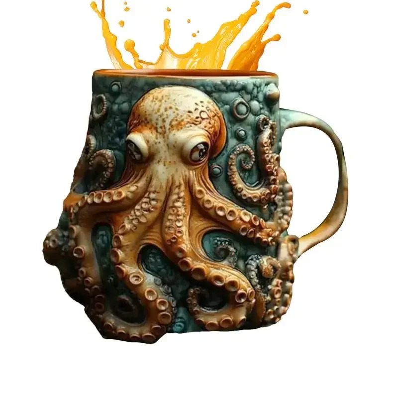 Octopus Beer Coffee Mugs Model - Wine Beer Coffee Drink ulasan dan harga