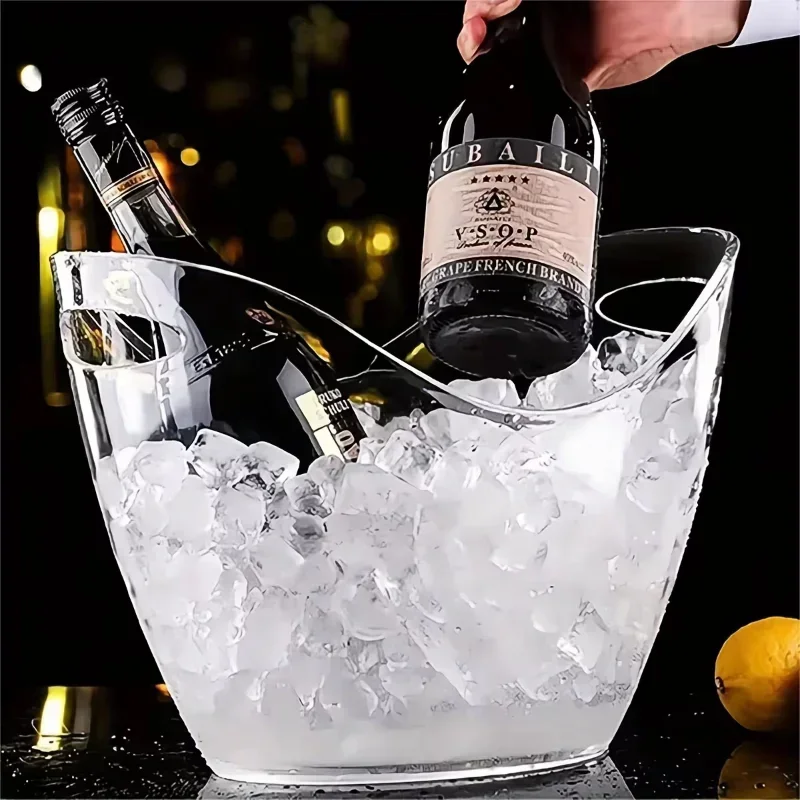 4/8L Ice Bucket Transparent Ic - Wine Beer Champagne ulasan dan harga
