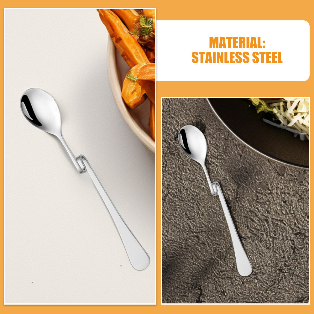 6Pcs Stainless Steel S Shape D - Bar Spoon Twisted ulasan dan harga