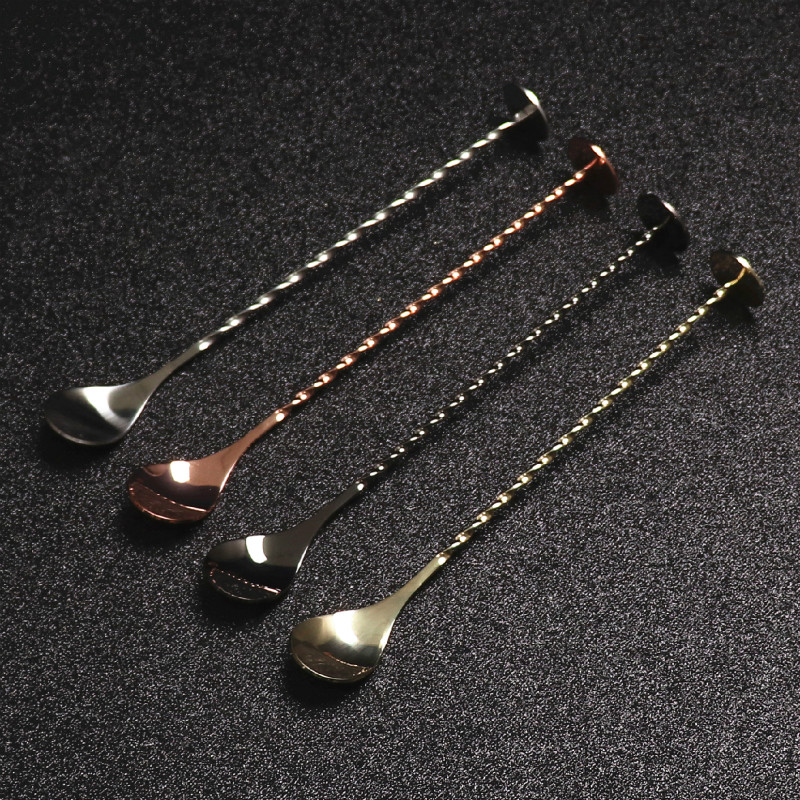 Stainless Steel Cocktail Bar S - Bar Spoon Twisted ulasan dan harga