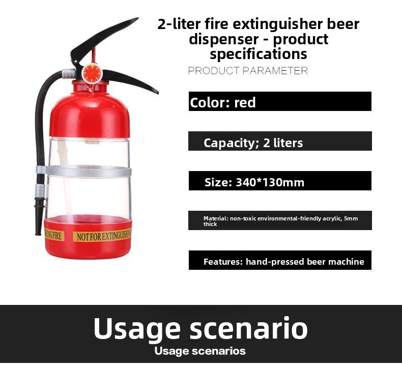 Novelty  Extinguisher Shaped D - Wine To Beer To Liquor ulasan dan harga