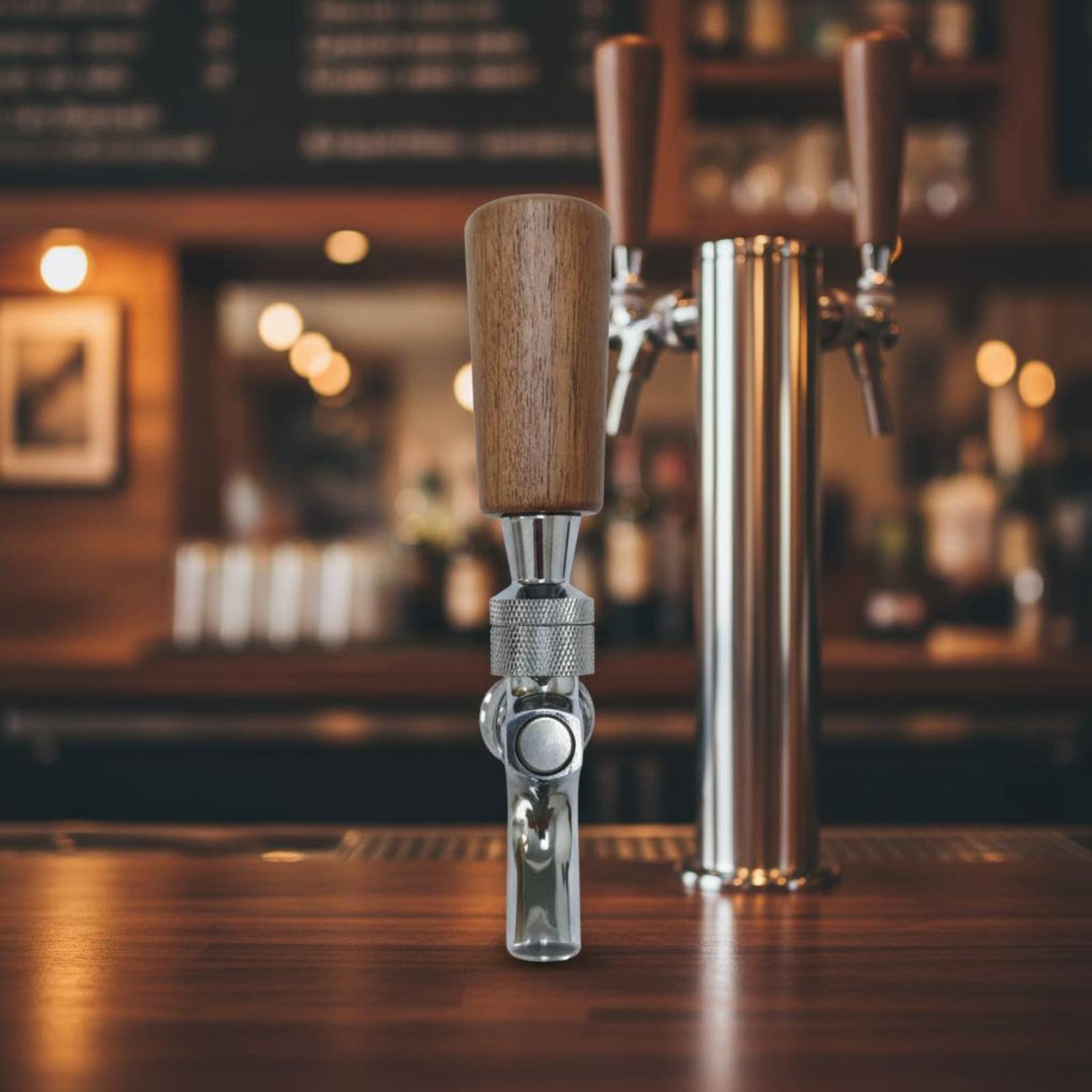 Short Wooden Beer Handle Solid - Wine With Beer ulasan dan harga