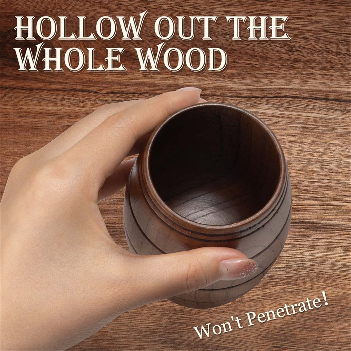 X10A 2 Pieces Classical Wooden - Wine Beer Coffee Drink ulasan dan harga