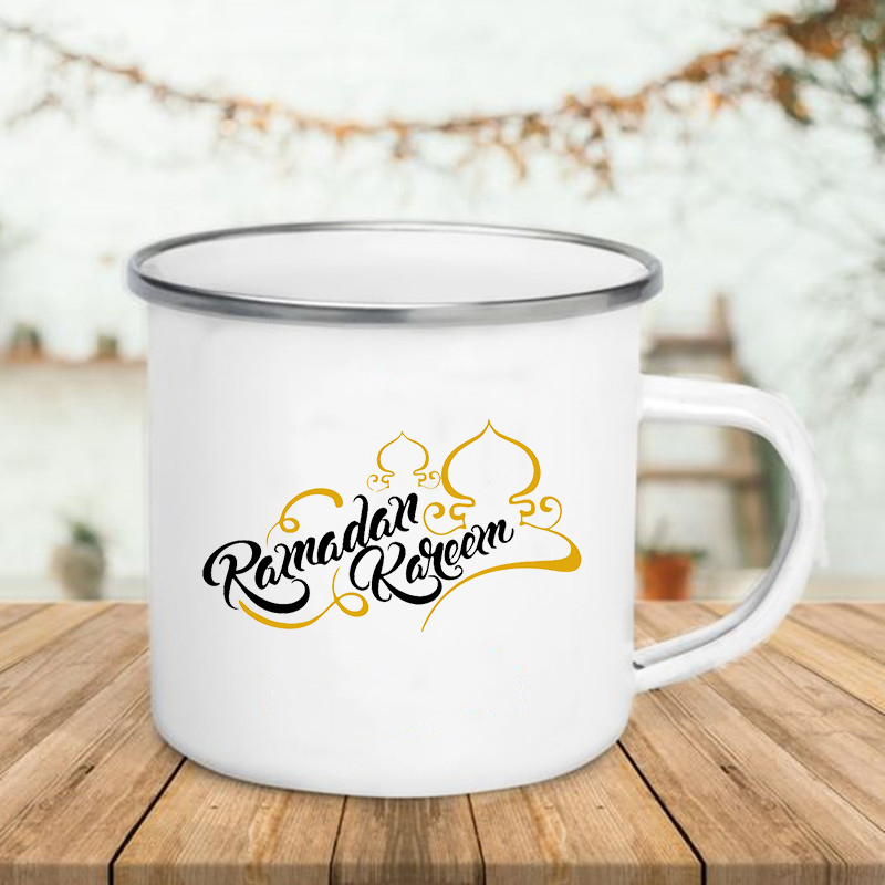 Happy Eid Moon Printed Creativ - Wine Beer Coffee Drink ulasan dan harga